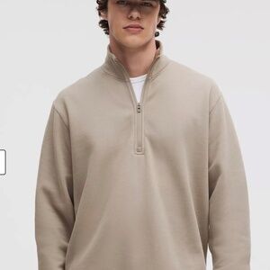 Men's lululemon Steady State Half Zip - Warm Ash Grey